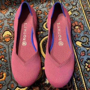 Magenta Rothy’s flats